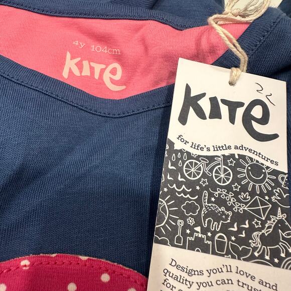 NWT Kite Blue Appliqué Turtle Long Sleeve Shirt - Picture 6 of 7